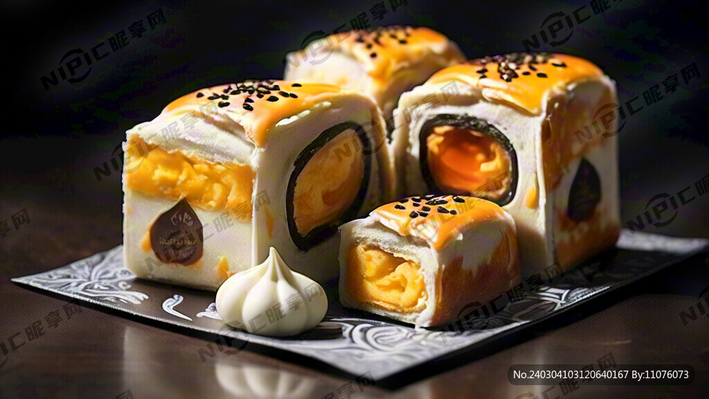 蛋黄酥包包装 流心