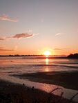 奥克兰海边夕阳风光