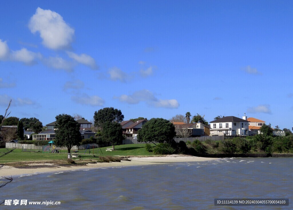 奥克兰海边小镇风景