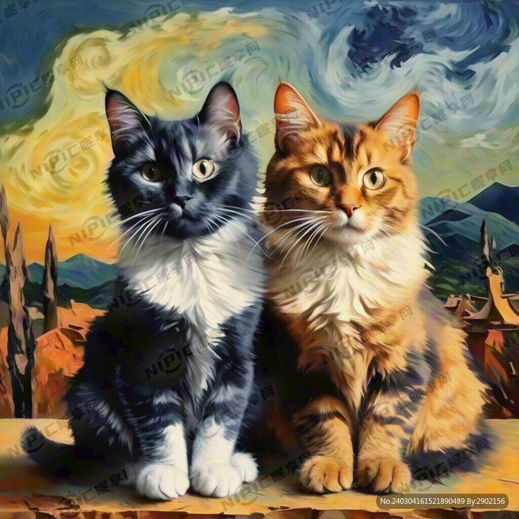 两只猫