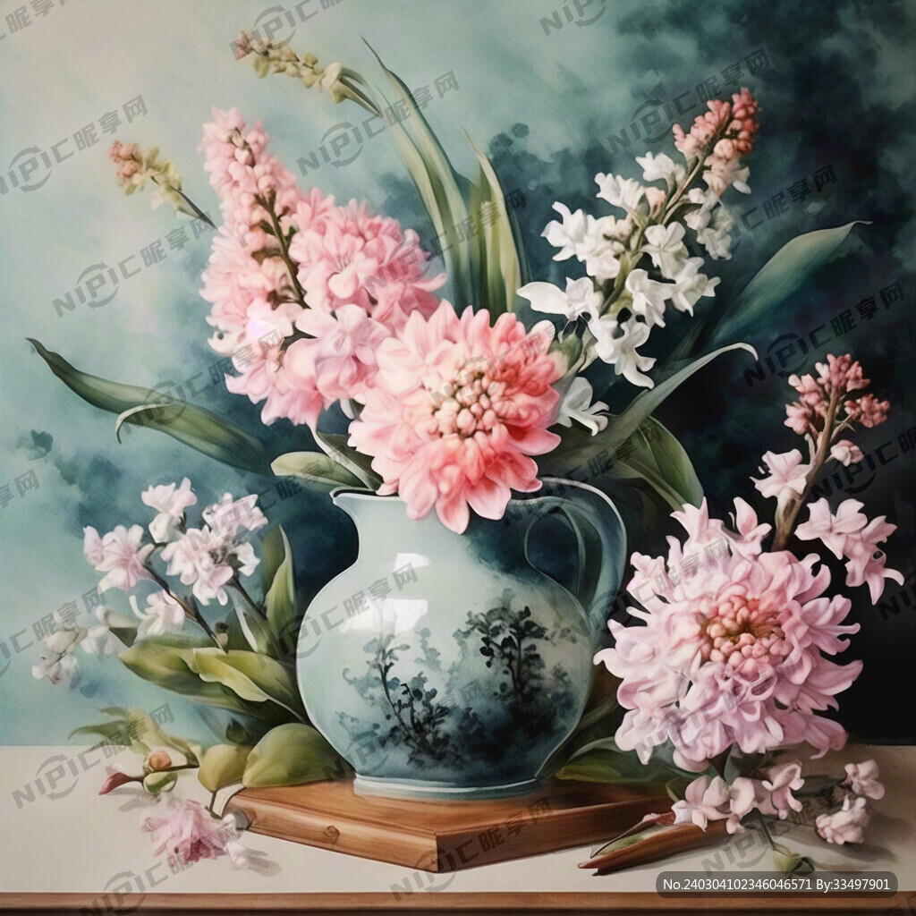 风信子学校赏花节背景图