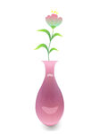 紫色水晶花瓶紫色花