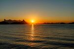海平面地平线日落