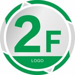 企业校园楼层牌大气简约绿色