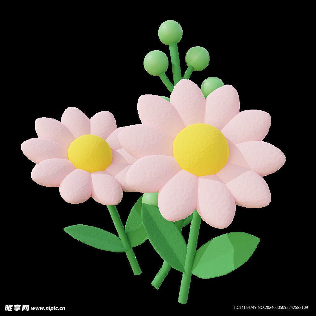 粉色花