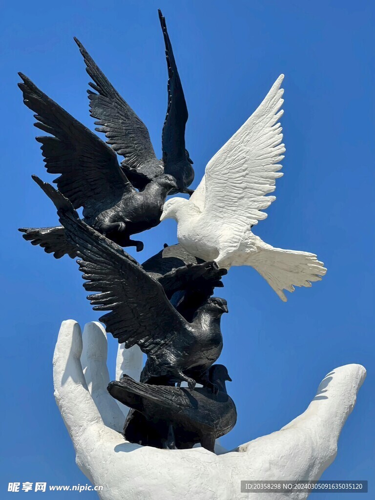 鸽子雕像