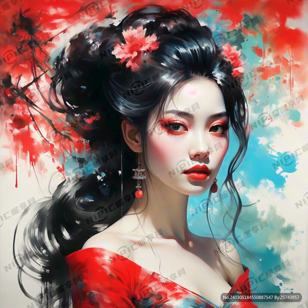 中式美女 凤冠霞帔