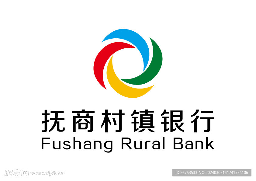 抚商村镇银行 LOGO 标志