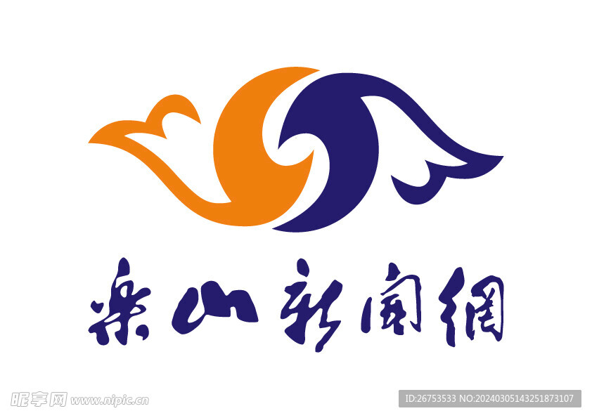 乐山新闻网 LOGO 标志