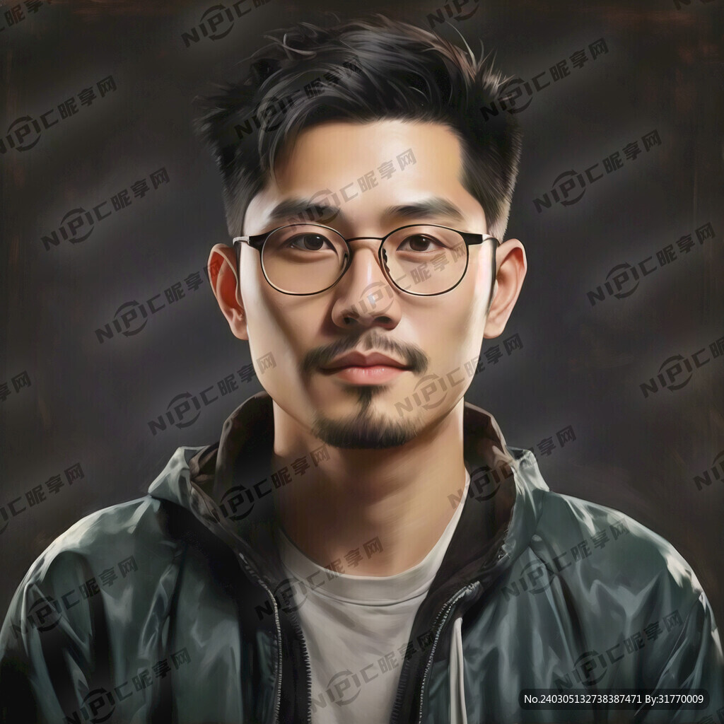 戴眼镜的成年男人头像