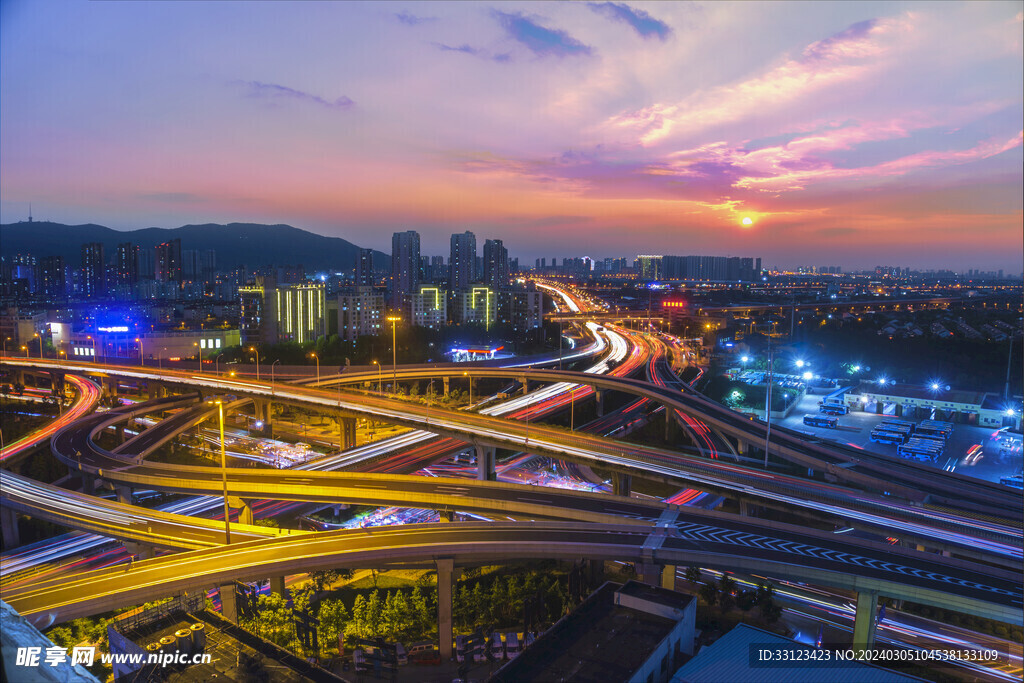 立交桥夜景