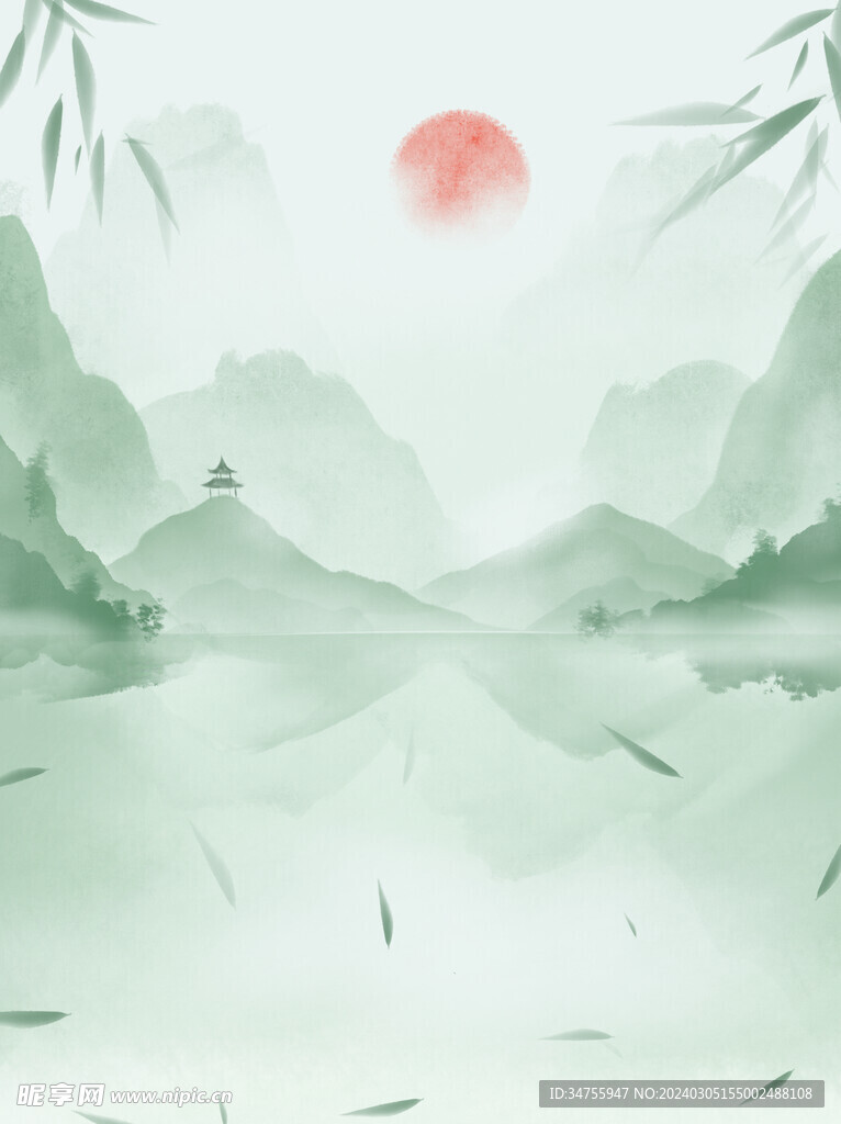 水墨中国风山水