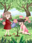 2024植树节展板