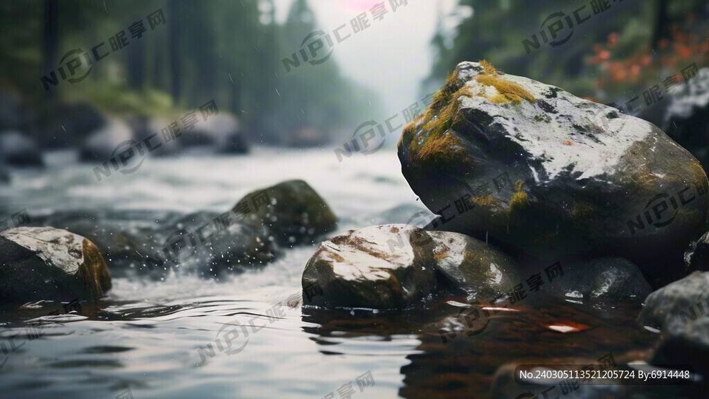水 岩石
