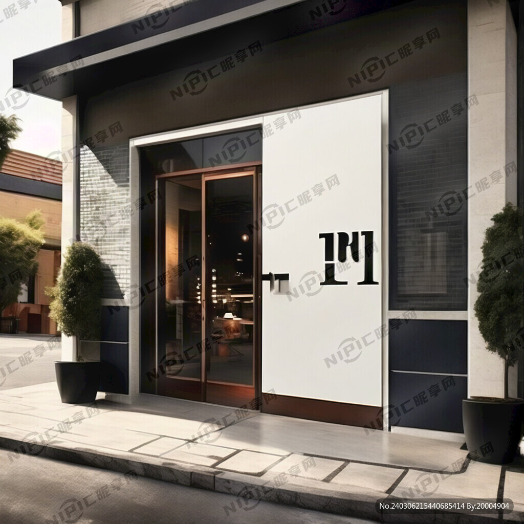 现代风格酒店门头