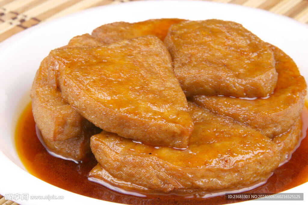 蜜汁素鸡美食图片