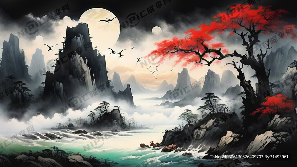 国画山水