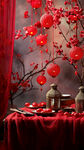 中国风红色背景