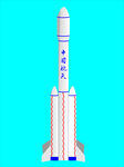 载人航天火箭矢量图