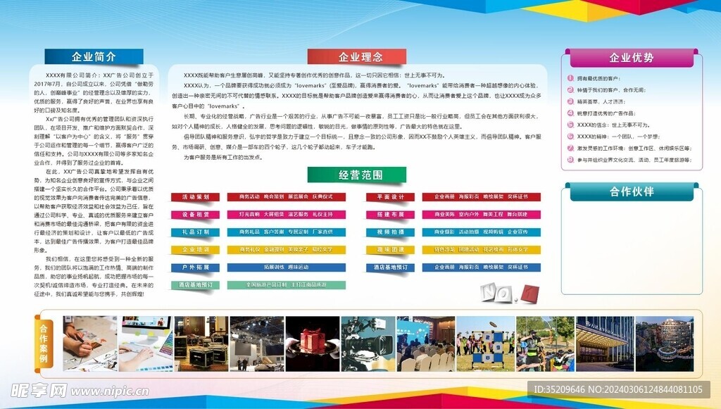 公司简介展板