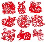 兔子剪纸