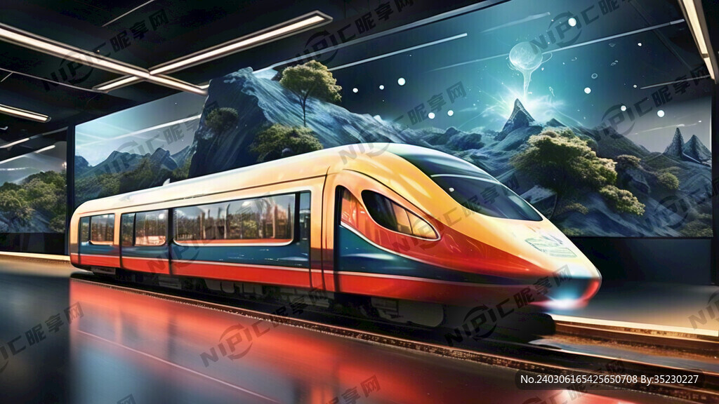 展板底图 科技 炫酷 高铁
