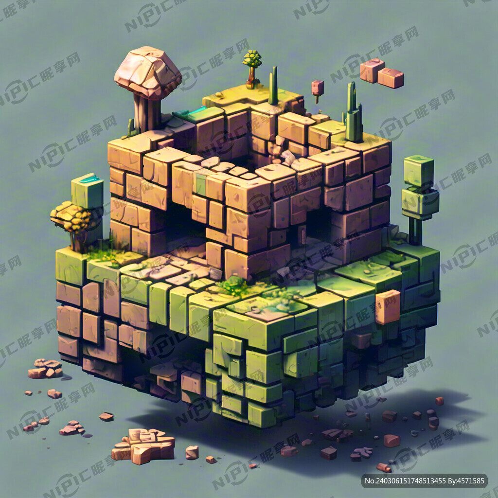 方块世界   像素风格  游戏