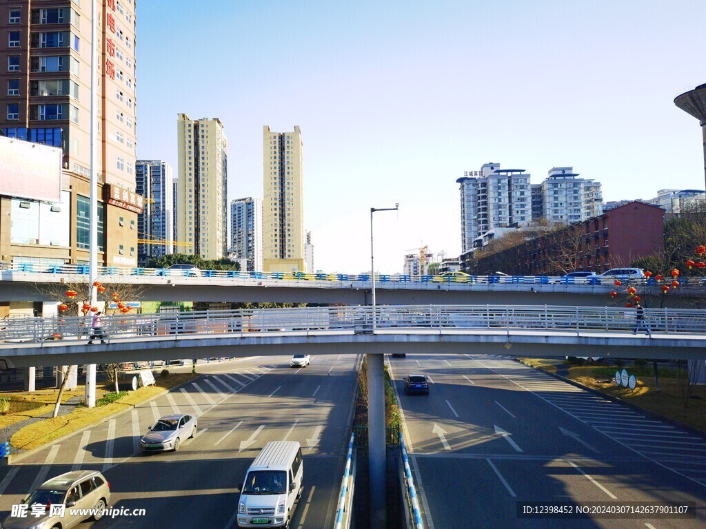 城市天桥交通景观