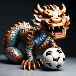 铜梁龙是一个足球队，他们以龙为主要元素，生产一个踢足球的龙打铁花
