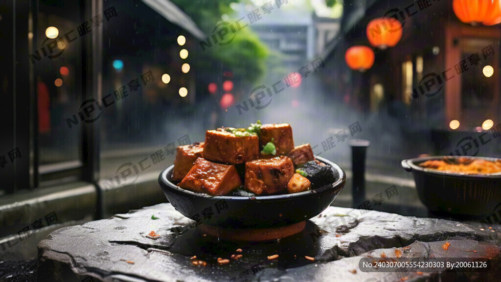 长沙黑色臭豆腐