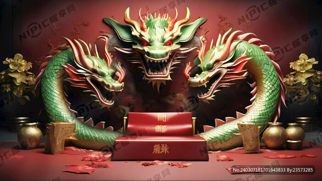 新春年会  龙年     喜庆