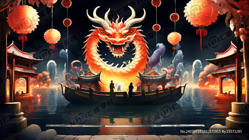 新春年会活动背景      