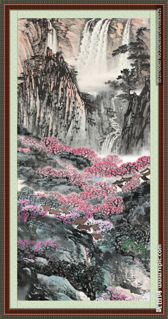 中国画山水 