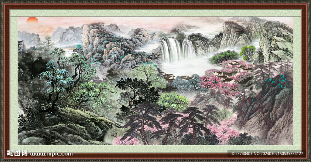 中国画山水