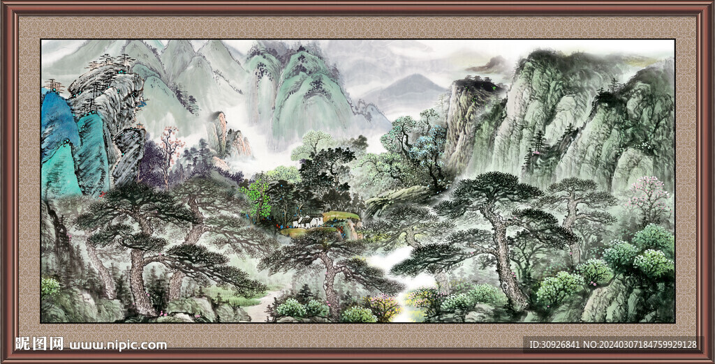 国画山水画