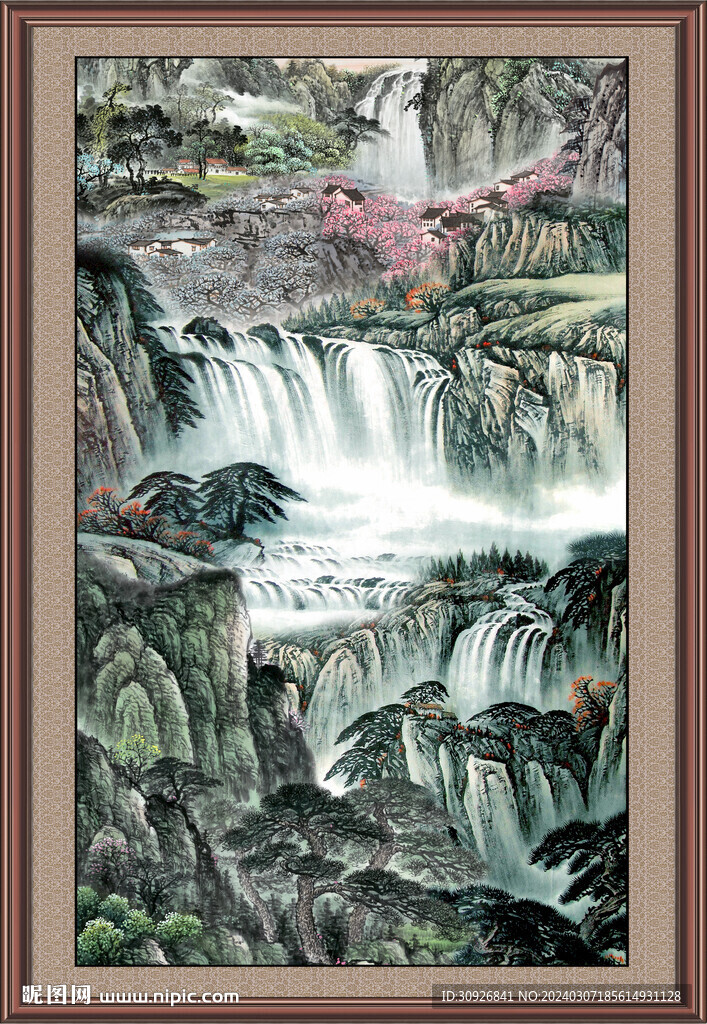 国画山水画 