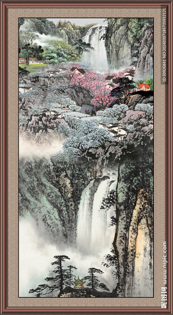 国画山水画 