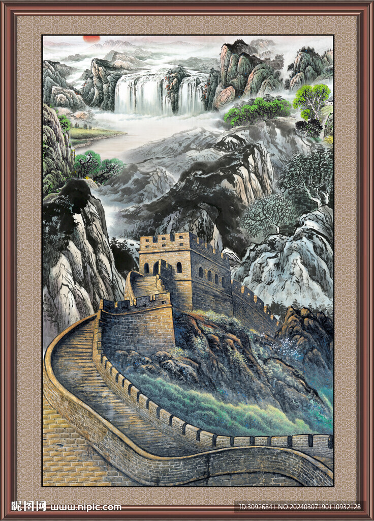 巨幅山水画 