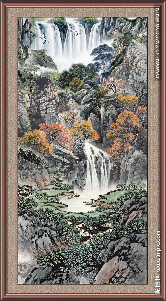 巨幅山水画