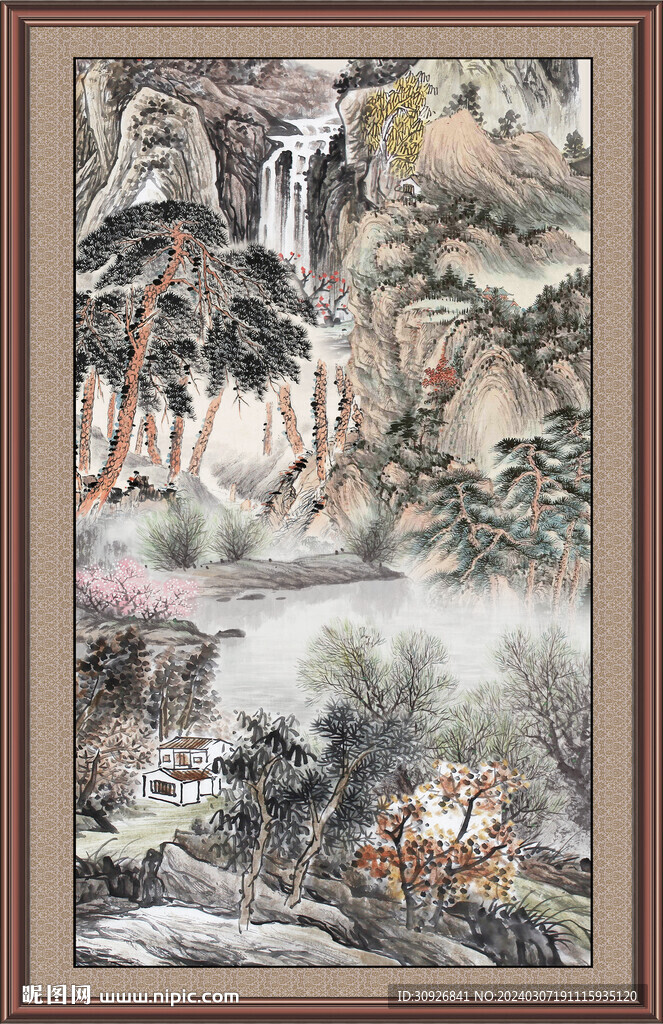 巨幅山水画 
