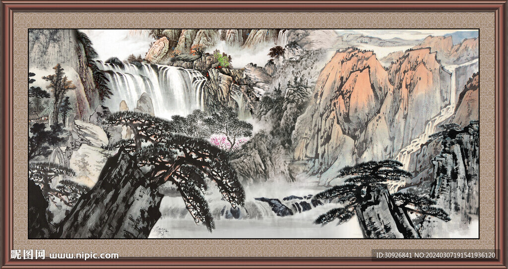 巨幅山水画 