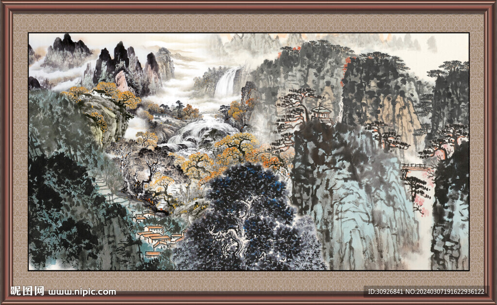 巨幅山水画