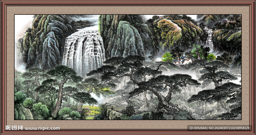山水国画 
