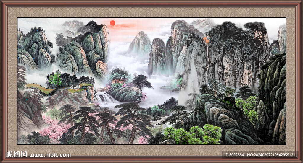 山水国画 