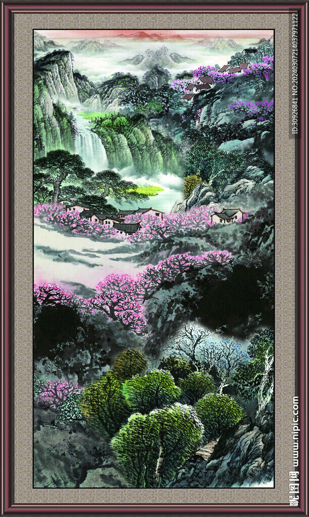新中式山水画 