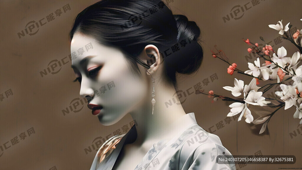 线条 简约 女性剪影