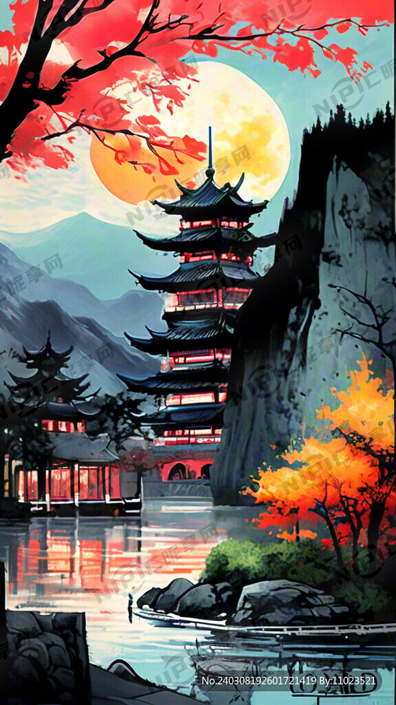 中式自助餐招贴画