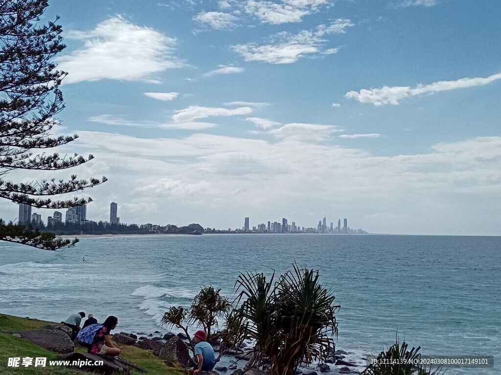 澳大利亚黄金海岸海滨风景