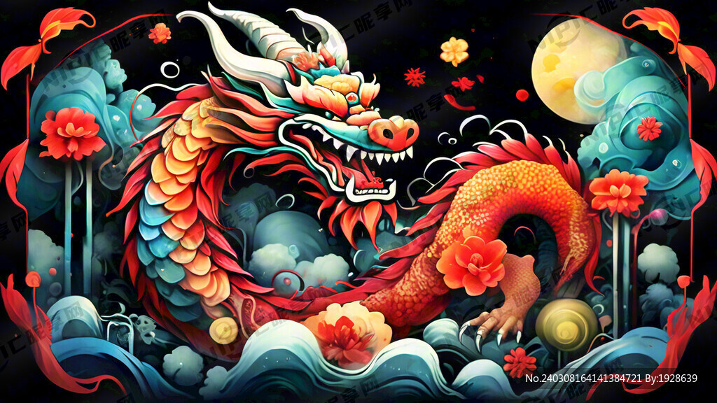 龙年 春节 贺卡 新春快乐