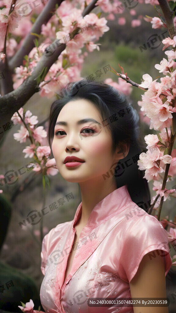 桃花源  桃花飘舞 粉色环境